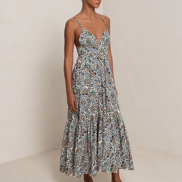 A.L.C. Smocked Maxi-Dress